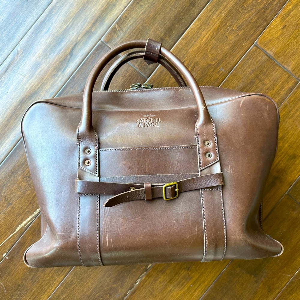 Satchel & Page Leather Briefcase